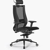 Ортопедическое кресло Metta Samurai L2-16D - TS+Infinity Чёрное