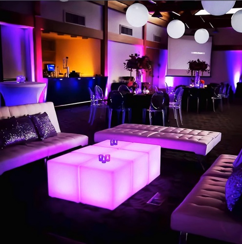 Светильник Куб 50 с питанием от АКБ, RGB