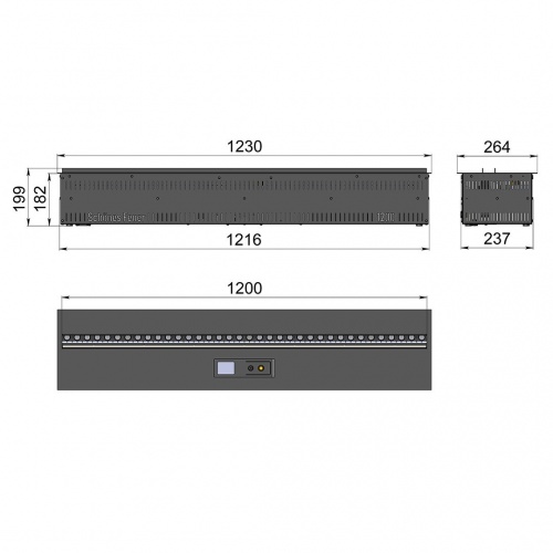 Электроочаг Schönes Feuer 3D FireLine 1200 RGB в Екатеринбурге