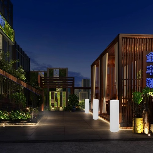 Светильник Цилиндр 30х75 питание от 220В, RGB