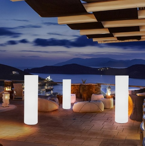 Светильник Цилиндр 40х40 питание от 220В, RGB